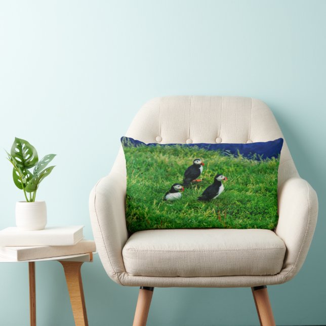 Puffins Lumbar Pillow Kussen (Stoel)