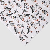 Puffins-patroon Tissuepapier (Detail)