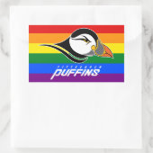 Puffins Pride Rechthoekige Sticker (Tas)