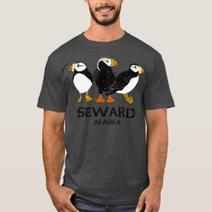 Puffins Seward AK T-shirt