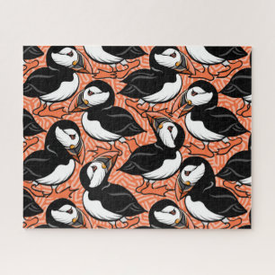 Puffins sur Parade - Orange - Jigsaw Puzzle