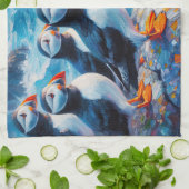 Puffins Theedoek (Gevouwen)
