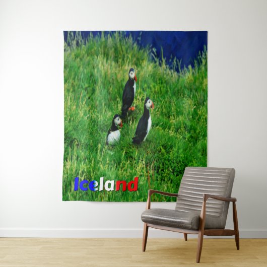 Puffins Wandkleed (In situ)