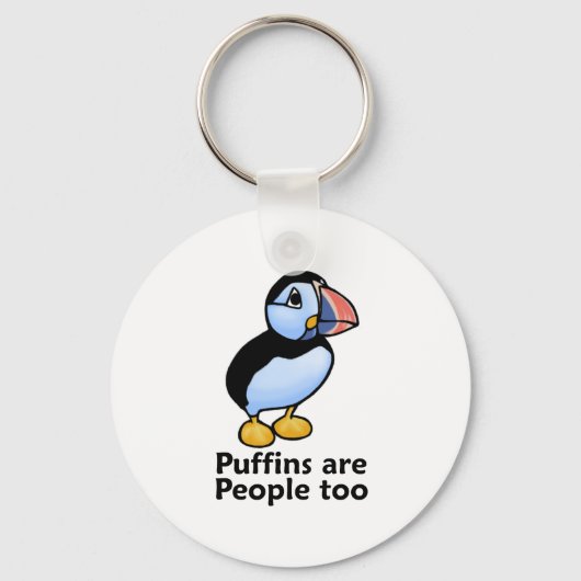 Puffins zijn ook mensen sleutelhanger (Voorkant)