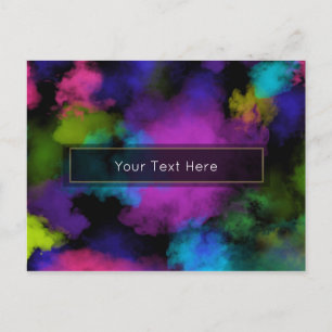 Puffs of Color Make-up Kunstenaar Schoonheidsevene Briefkaart