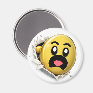 Puffy 3D Emoji Round Magnet Magneet