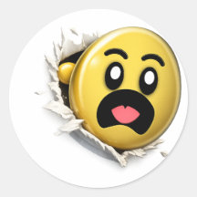Puffy Classic Round Sticker 