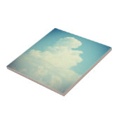 Puffy Cloud Blue Sky Tegeltje (Zijkant)