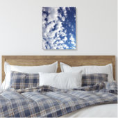 Puffy Clouds on Blue Sky Canvas Afdruk (Insitu (Slaapkamer))
