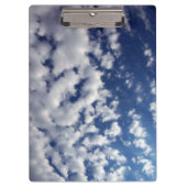 Puffy Clouds on Blue Sky Klembord (Voorkant)