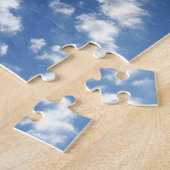 Puffy Clouds on Blue Sky Legpuzzel (Zijkant)