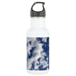 Puffy Clouds on Blue Sky Waterfles