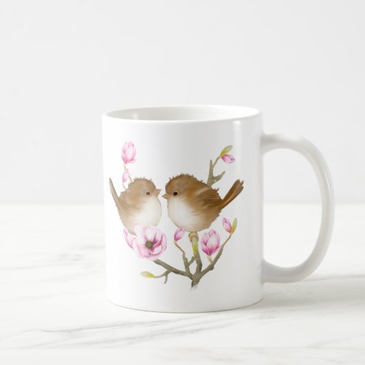 Puffy Fairy Wren Bird Mug (Droite)