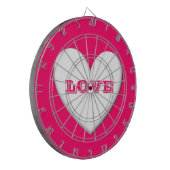 Puffy Heart Dartbord (Voorkant Links)