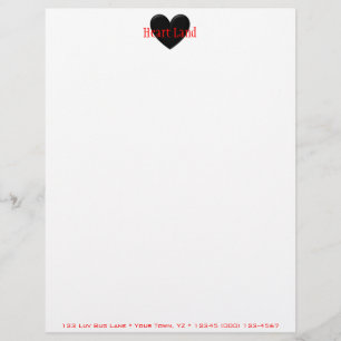 Puffy Heart Persoonlijk Briefhoofd