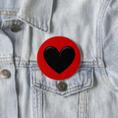 Puffy Heart Ronde Button 7,6 Cm (In situ)
