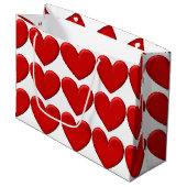 Puffy Hearts Large Cadeautasje (Voorkant Gekanteld)