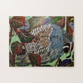 Puffy Quail Puzzle Legpuzzel (Horizontaal)