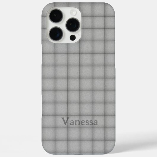 Puffy Squares Favoriete Kleur Checker Aangepaste N Case-Mate iPhone Case (Achterkant)