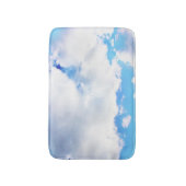 Puffy White Clouds en Blue Sky Badmat (Voorkant Verticaal)