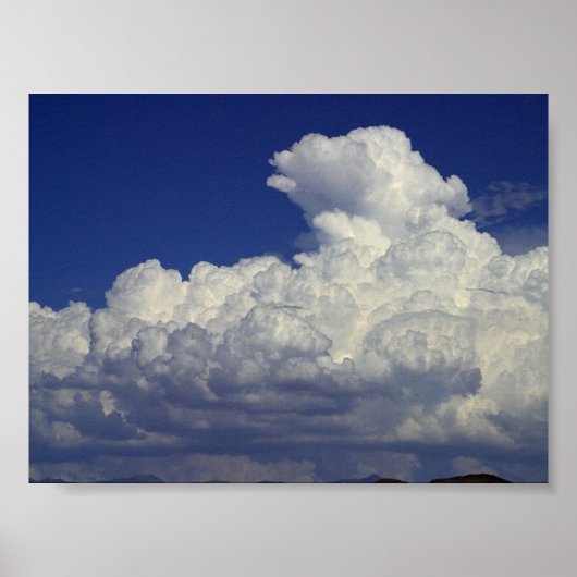 Puffy White Clouds, Sky, Landscapes, fotografie Poster (Voorkant)