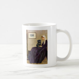 Pug 14 (zwart) - Whistler's Mother Koffiemok