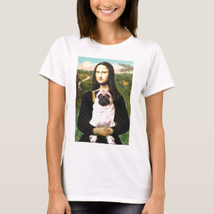Pug 3 (muurtje) - Mona Lisa T-shirt