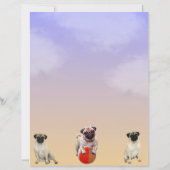 Pug-A-Licious Schattigee Pug Dog Stationery (Achterkant)