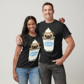 Pug-achino Pug Hond T-shirt (Unisex)