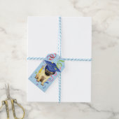 Pug Afstuderen Cadeaulabel (Met Touw)