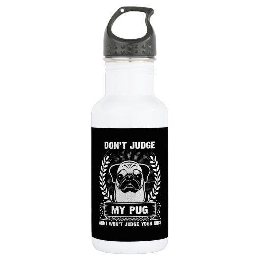 Pug Animal Waterfles (Voorkant)