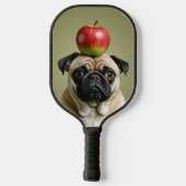 Pug Apple Pickleball Paddle (Achterkant)