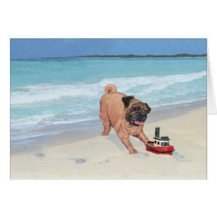 Pug at the Beach