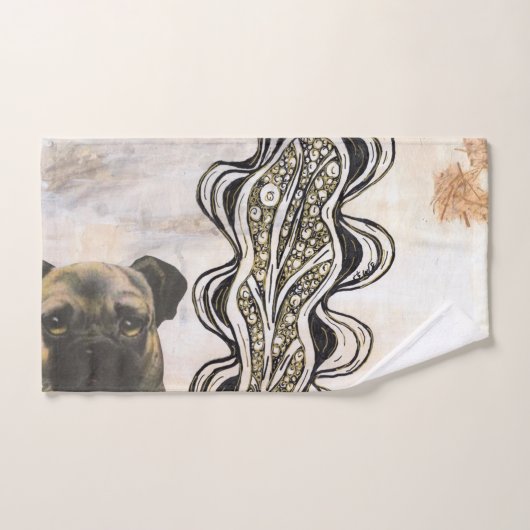 Pug Bad Handdoek (Handdoek)