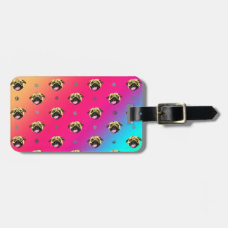Pug Bagage Label Regenboog