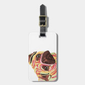 Pug Bagagelabel (Voorkant verticaal)