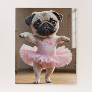 Pug Ballerina Legpuzzel