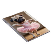Pug Ballerina Notitieboek (Rechterzijde)