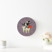 Pug be my Valentine Ronde Klok (Huis)