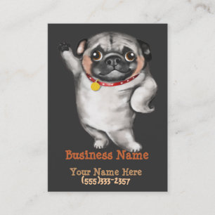 PUG-bedrijfskaartsjabloon_kweker,dierenarts Visitekaartje