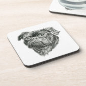 Pug Bier Onderzetter (Linkerzijde)