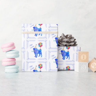Pug Birthday Cadeaupapier