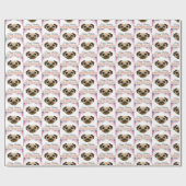 Pug Birthday Cadeaupapier (Vlak)