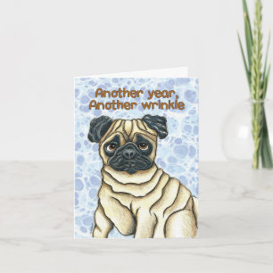Pug Birthday-kaart Kaart
