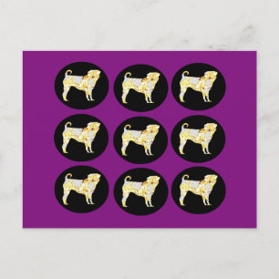 PUG BLING! BRIEFKAART