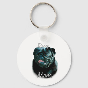 Pug (blk) Mam 2 Sleutelhanger