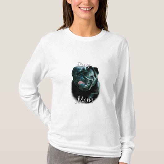 Pug (blk) Mam 2 T-shirt (Voorkant)