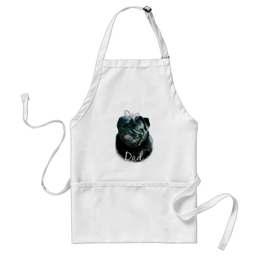 Pug (blk) Pap 2 Standaard Schort (Voorkant)