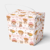 Pug Bon Appetit Hamburger Taco eten Bedankdoosjes (Achterkant)