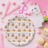 Pug Bon Appetit Hamburger Taco eten Papieren Bordje (Feest)